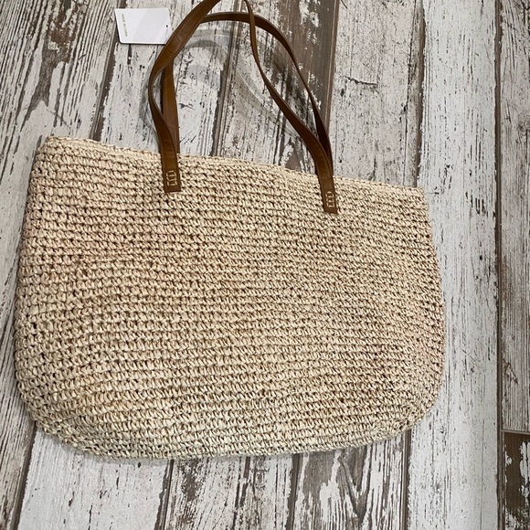 STRAW STUDIOS tote!🇺🇸patriotic and practical! Inside is fully lined w/pockets! - Picture 11 of 11